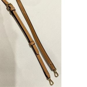 Bandolier Adjustable Crossbody Strap NEW! Tan Nude Neutral Vegan Patent Leather
